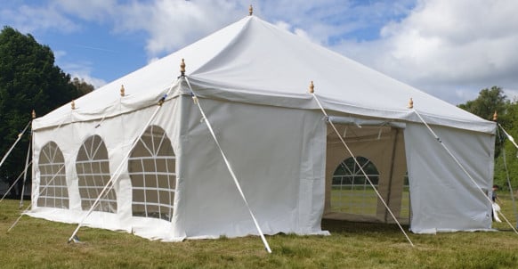 6m x 6m 560gsm PVC Modular Traditional style marquee - Image 9