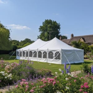 Magnificent 6m x 18m PVC Modular Traditional style marquee