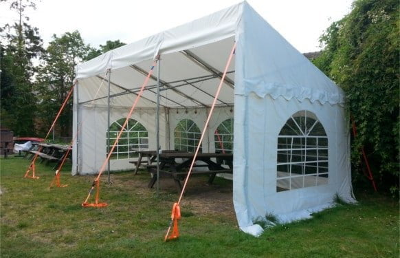 3m x 6m 650gsm PVC deluxe demi marquee