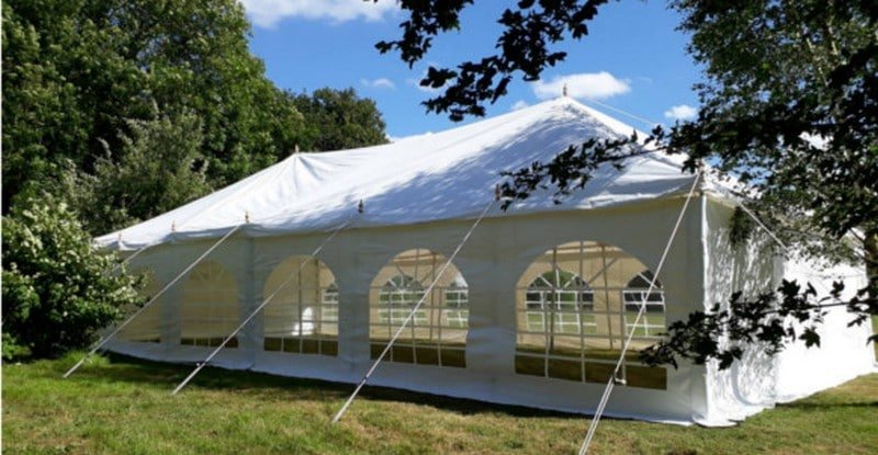 traditional wedding marquee