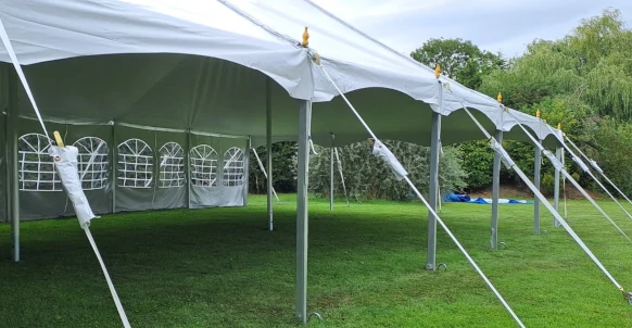 9m x 18m Traditional Style Deluxe Modular PVC Marquee - Image 2