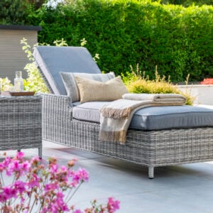 Norfolk Leisure Wroxham Lounger and Coffee Table Set