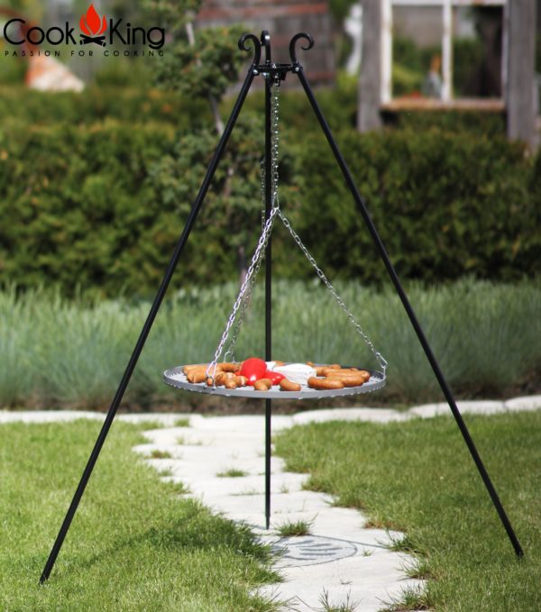 Cook King steel grate tripod with grill