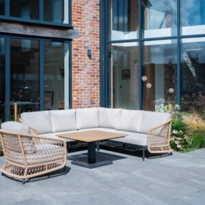 Norfolk Leisure Peakdale Open weave mini corner set