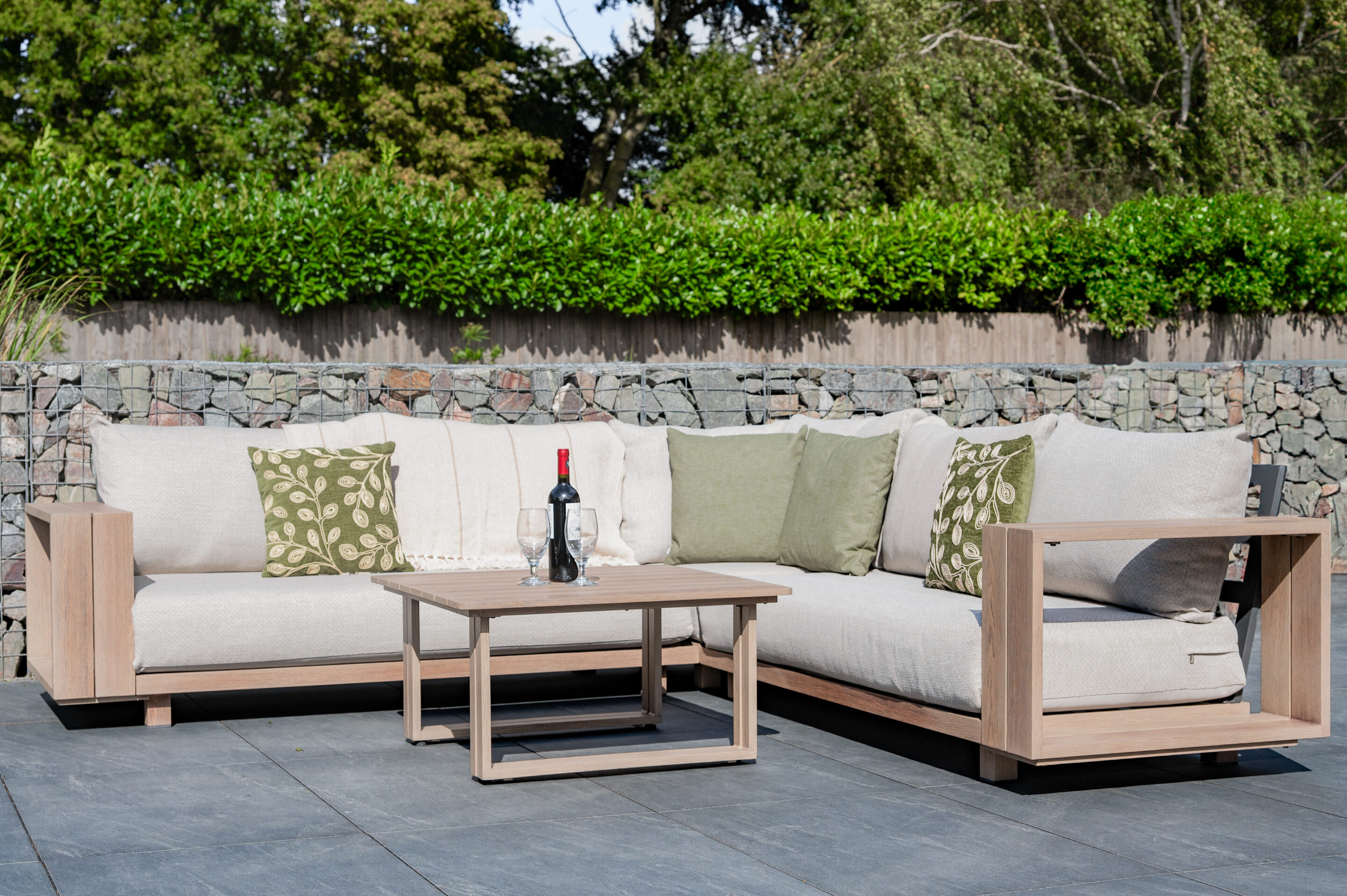 Norfolk Leisure Darlington Aluminium Corner Set with Coffee Table