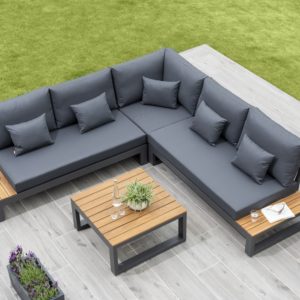 LIFE Outdoor Soho Corner Set with Side Tables