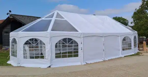 6m x 12m 500gsm PVC oval marquee