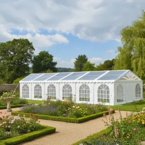 6m x 12m Clear Marquee - 500gsm PVC