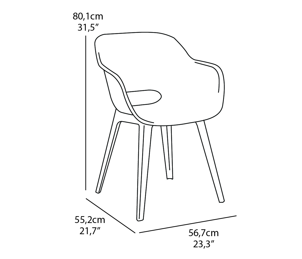 Norfolk Leisure Keter Lima Table with Akola Chairs - Image 6